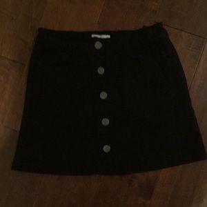 Black denim button down mini never worn
